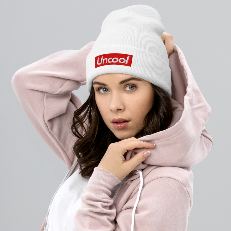 Supremely Uncool Embroidered Beanie