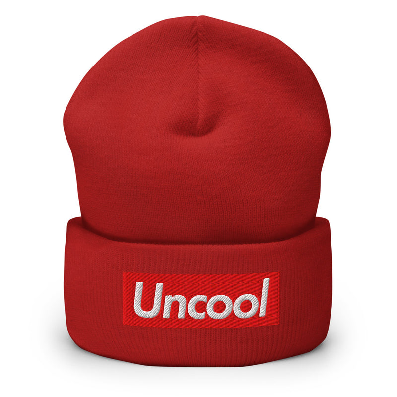 Supremely Uncool Embroidered Beanie