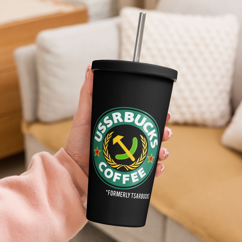 OverSimplified - Formerly Tsarbucks Black Tumbler