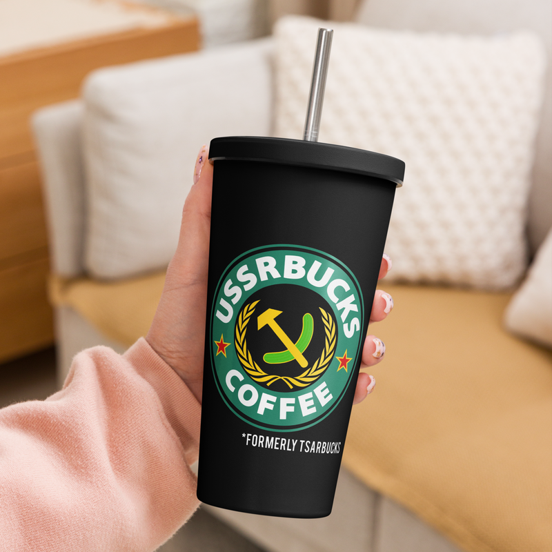 Formerly Tsarbucks Black Tumbler