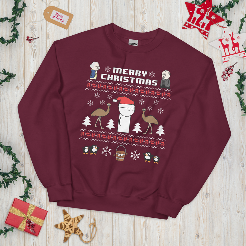 OverSimplified 8-bit Holiday Sweater