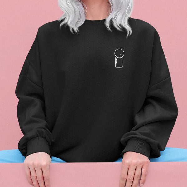 OverSimplified Embroidered Logo Unisex Sweater