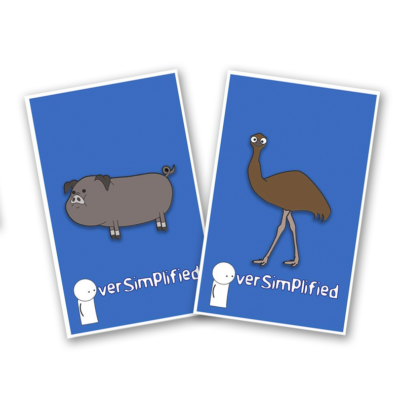 OverSimplified - Pig & Emu Pin Pack