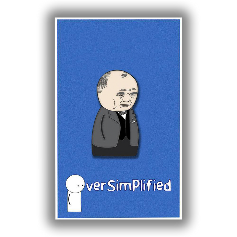 OverSimplified - Winston Churchill Pin